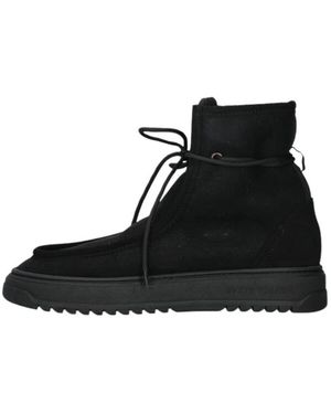 Sneaky Steve Lace-Up Boots - Black