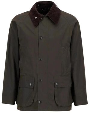 Barbour Klassische Bedale Wachsjacke - Schwarz