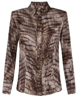 Elisabetta Franchi Shirts - Brown
