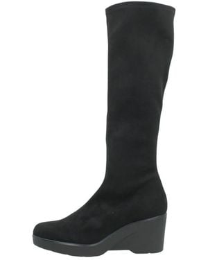 Miss Elastic High Boots - Negro