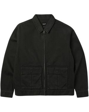 Huf Jassen ,Zwart ,Pacific Wash Fz Jacket