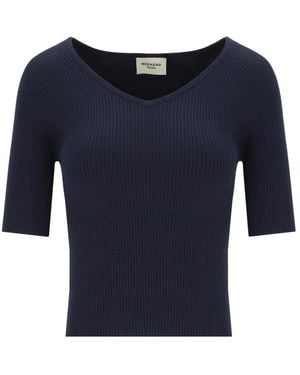 Weekend by Maxmara V-Neck Knitwear - Azul