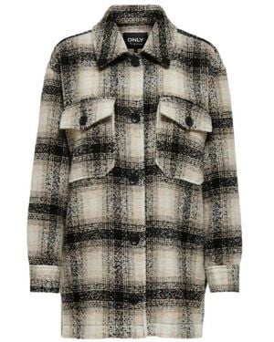 ONLY Single-Breasted Coats - Grigio
