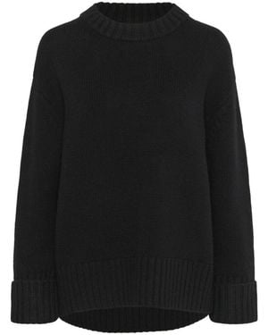 Soaked In Luxury Round-Neck Knitwear - Black