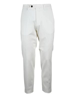 Michael Coal Broeken ,Wit ,Katoen Pantalone Work Mc-Louis - Grijs