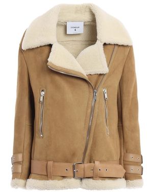 Dondup Leren Jassen - Naturel