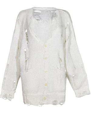 R13 Cardigan - Weiß