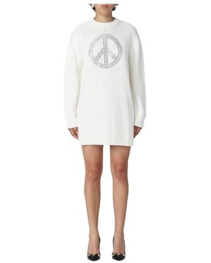 Moschino Knitted Dresses - White