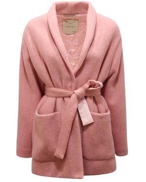 EMMA & GAIA Belted Coats - Pink