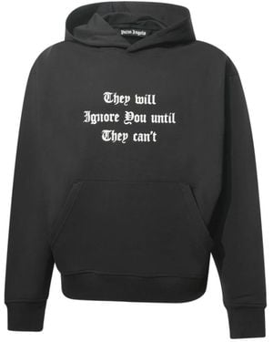 Palm Angels Hoodies & Sweatvesten ,Zwart ,Katoen Sweaters