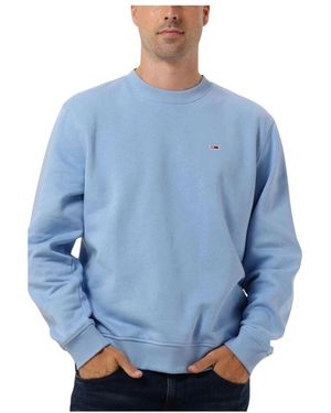 Tommy Hilfiger Herren Flag Crew Pullover - Blau