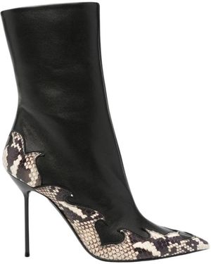 Paris Texas Schoenen ,Zwart ,Leer Lidia Queen Of Hearts Leren Laarzen
