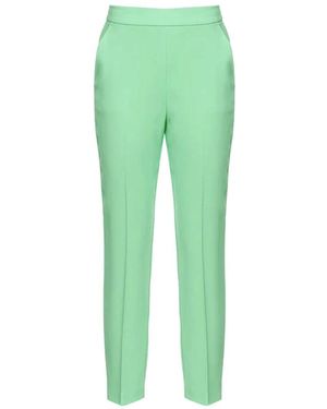 Pinko Cropped Trousers - Green