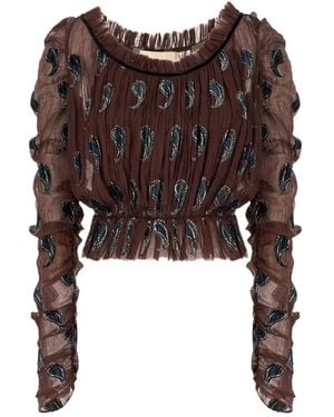 Tory Burch Blouses - Brown