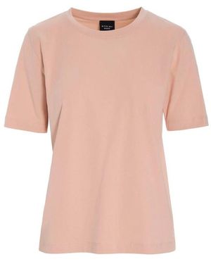 Bitte Kai Rand Tops ,Roze ,Katoen Eenvoudig En Heerlijk Basic T-Shirt Met Korte Mouwen