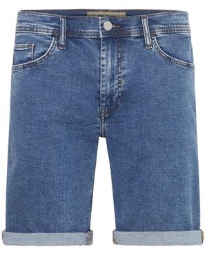 Blend Korte Broeken ,Blauw ,Denim Bermuda Twister Denim Shorts