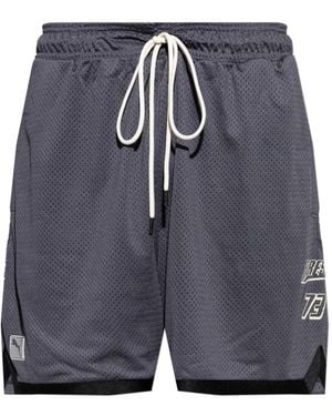 PUMA Korte Broeken ,Grijs ,Polyester X Represent Shorts - Blauw