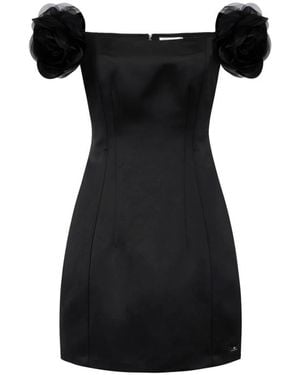 Elisabetta Franchi Short Dresses - Black