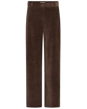 Ichi Straight Trousers - Marrón