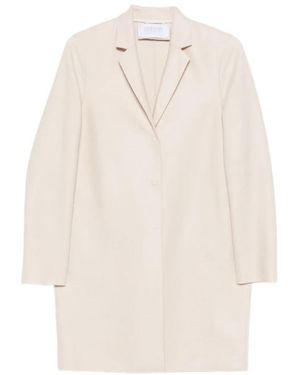 Harris Wharf London Wool Single-Breasted Coat - Wit