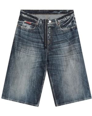 Martine Rose Denim Shorts - Blue