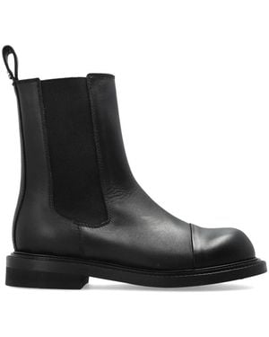 Moschino Schoenen ,Zwart ,Leer Leren Chelsea Boots