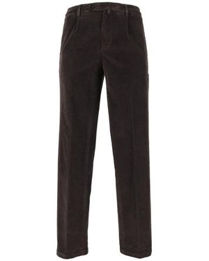 BRIGLIA Straight Trousers - Nero
