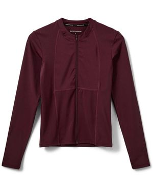 Sofie Schnoor Hoodies & Sweatvesten ,Bruin ,Sweatshirt Met Ritssluiting - Paars