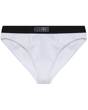 MM6 by Maison Margiela Ondergoed ,Wit ,Katoen Logo Briefs