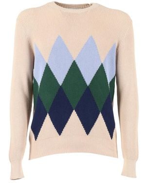 Ballantyne Round-Neck Knitwear - Blue