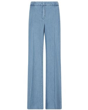 Kiltie Broeken ,Blauw ,Andrea Broek