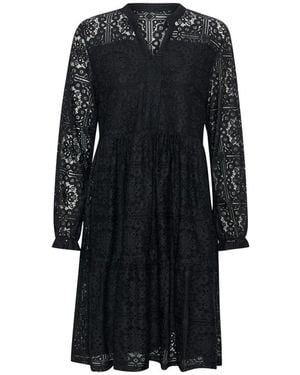 Cream Midi Dresses - Black