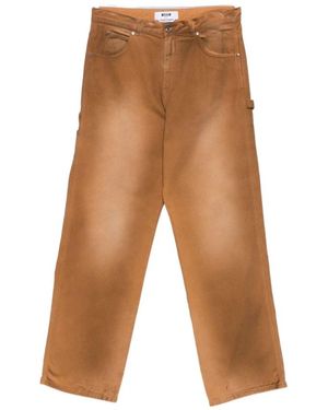 MSGM Straight Jeans - Brown