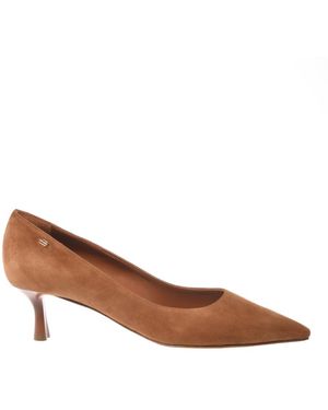 Baldinini Schoenen ,Bruin ,Leer Suede Court Heel