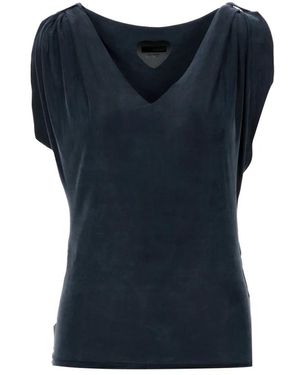 Rrd Top tecnico senza maniche con scollo a v - Blu