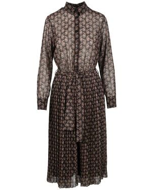 Think! Elegantes Damenkleid Aus Polyester - Braun