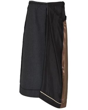 Maison Margiela Midi Skirts - Zwart