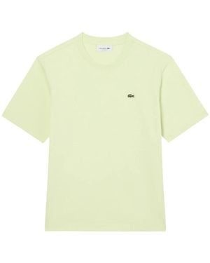 Lacoste Relaxed Fit Zacht Katoenen T-Shirt - Geel