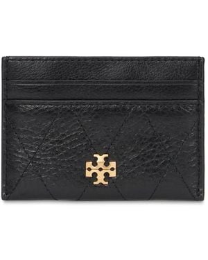Tory Burch Accessoires ,Zwart ,Charlie Quilted Card Case
