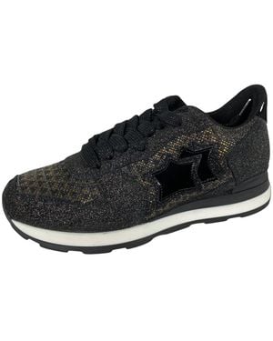 Atlantic Stars Schoenen ,Zwart ,Leer Vega Sneaker