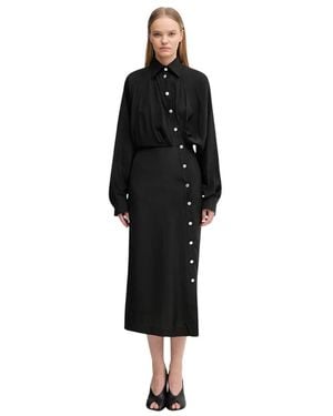 Sportmax Shirt Dresses - Negro