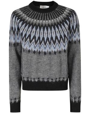 Roberto Collina Round-Neck Knitwear - Gris