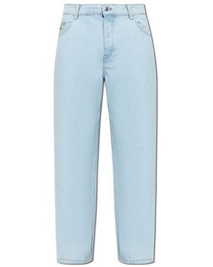 Maison Kitsuné Straight Leg Jeans - Blau