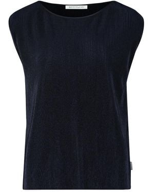 BETTY&CO Blusentop Mit Falten - Blau