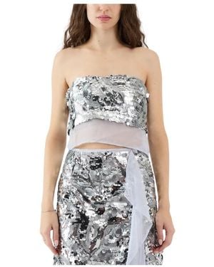 Sabina Musayev Sleeveless Tops - Grey