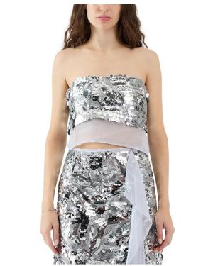 Sabina Musayev Sleeveless Tops - Grey