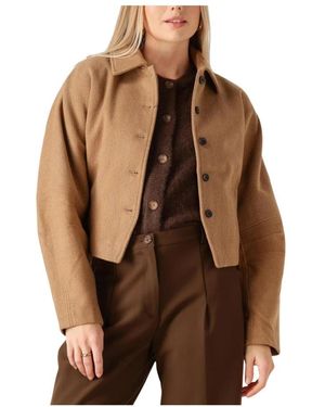 Moss Copenhagen Jassen ,Bruin ,Wol Mschesmeralda Jacket