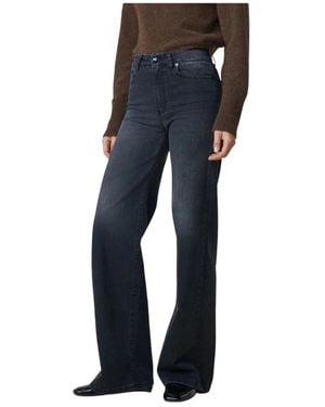 Lois Palazzo Jeans Donkergrijs - Blauw