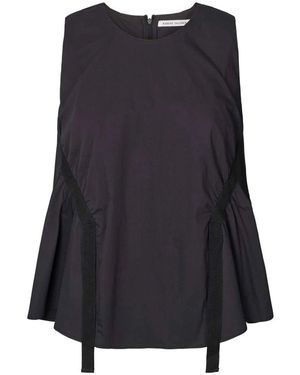 Rabens Saloner Schwarzes Aio Top Mit Einzigartigen Details