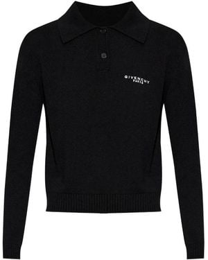 Givenchy Polo Aus Wolle Und Kaschmir - Schwarz